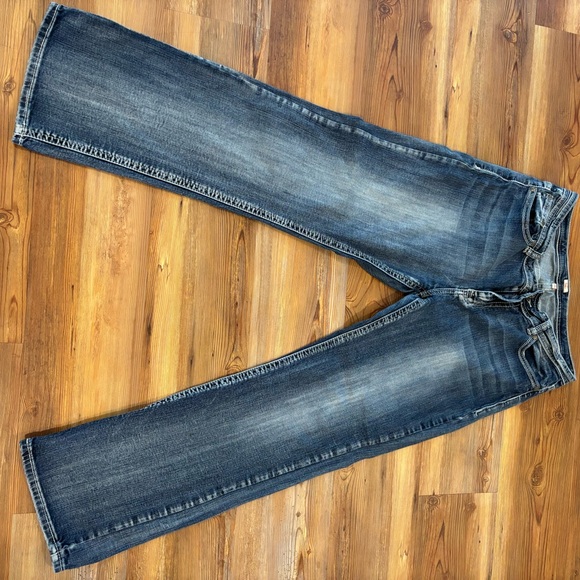 Reba cotton boot cut wash jeans size 14 - Picture 1 of 3